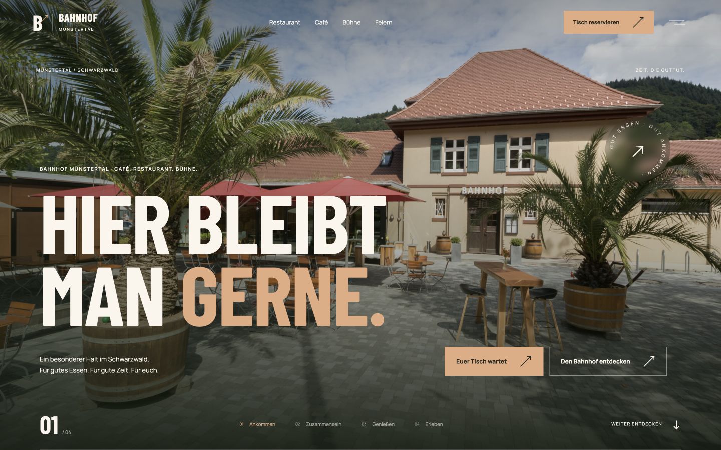 Website-Konzept Bahnhof Münstertal