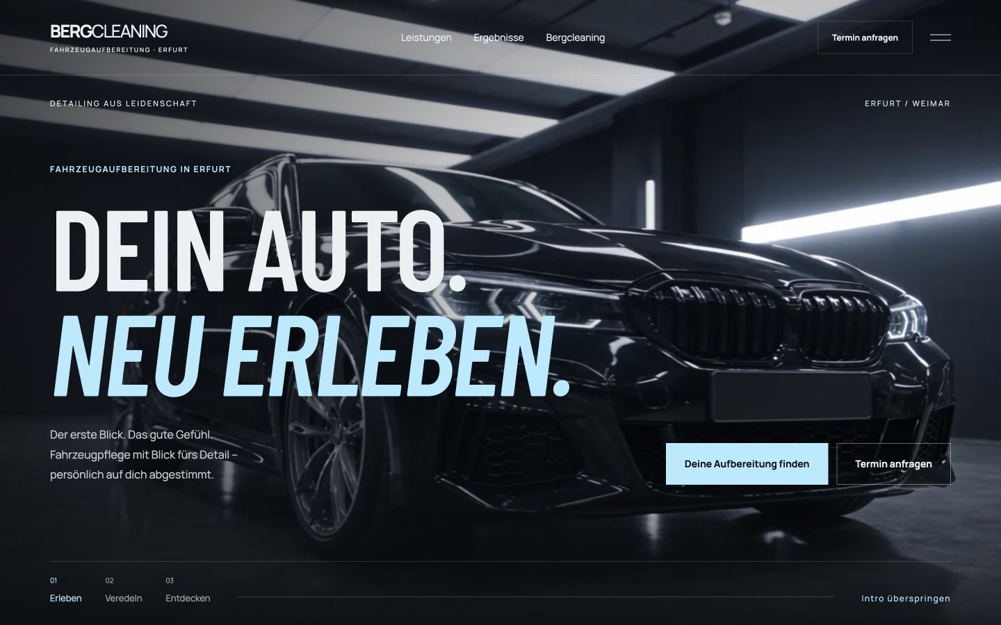 Website-Konzept Bergcleaning